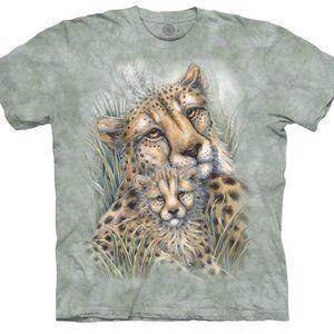 The Mountain NWOT Cheetahs Cat Fast Spots Cheetah Leopard Spots T-Shirt M-5X